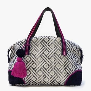 Stylish Black and Pink Travel Bag